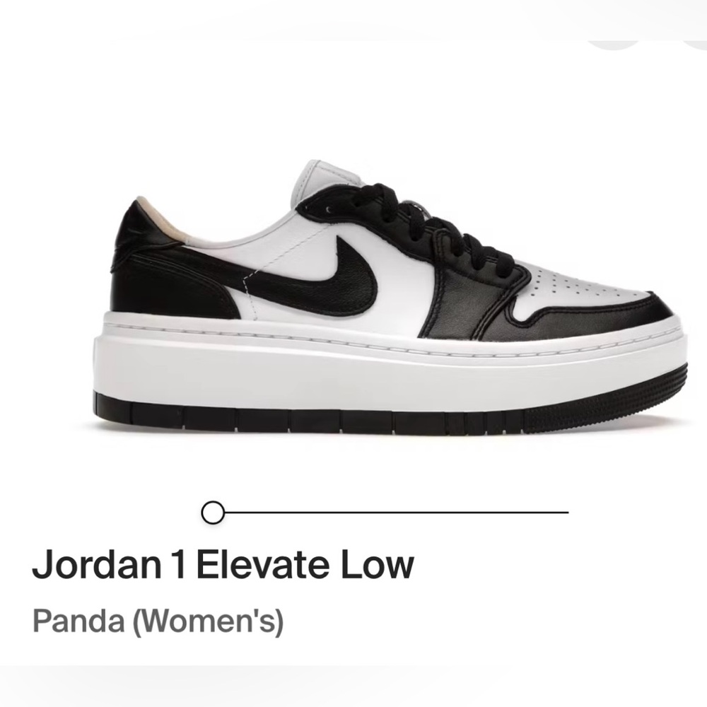 Nike Jordan 1 Elevate Low Panda Women's Sneakers Black and White Size 9.5